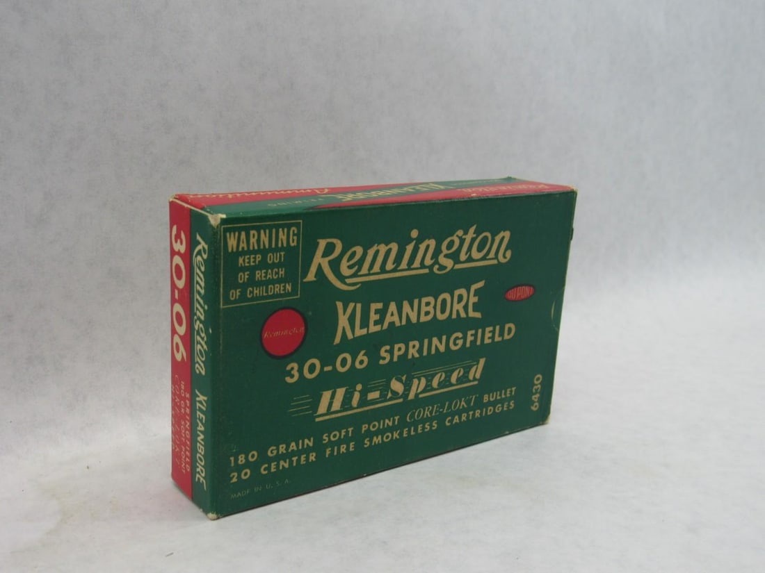 Vintage Remington Box .30-06 Hi Speed Cartridges - 9