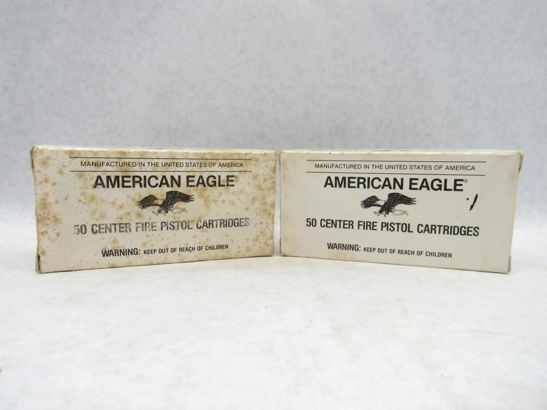 (2) American Eagle Boxes .45 Automatic Cartridges: 100rds 