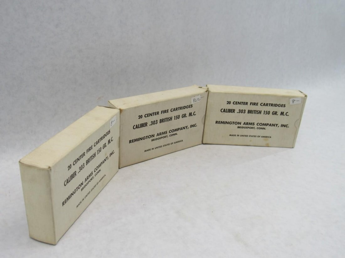 (3) Vintage Remington Arms Co. .303 British Cartridges - 4