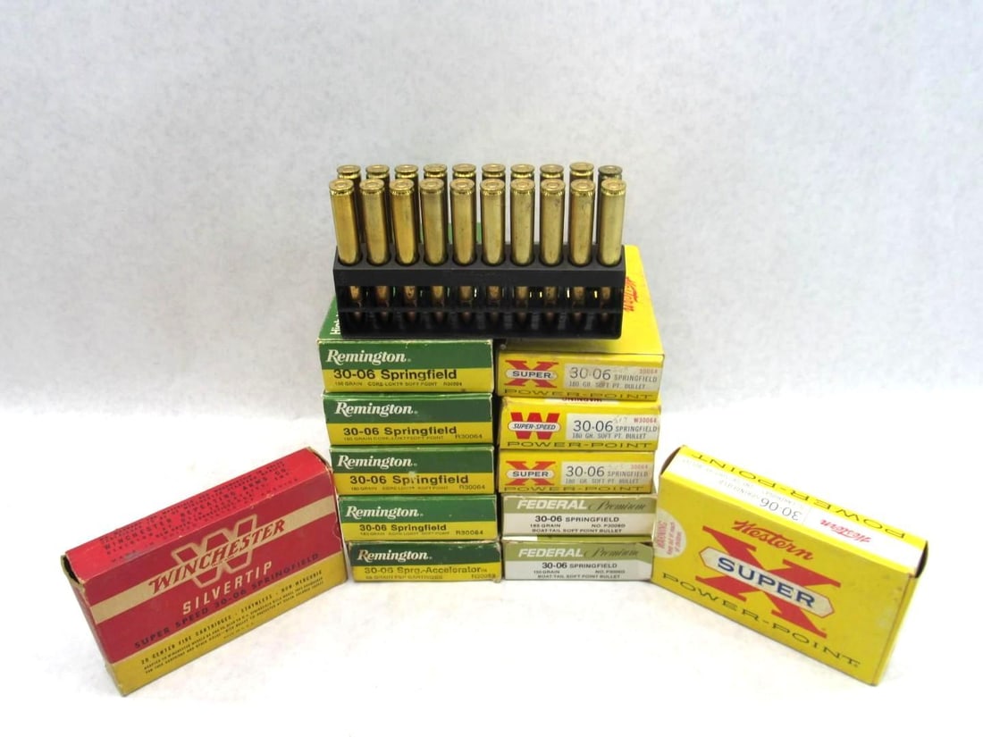 (93) .30-06 Cartridges & (100) Brass: (93) .30-06 Cartridges & (100) Brass 