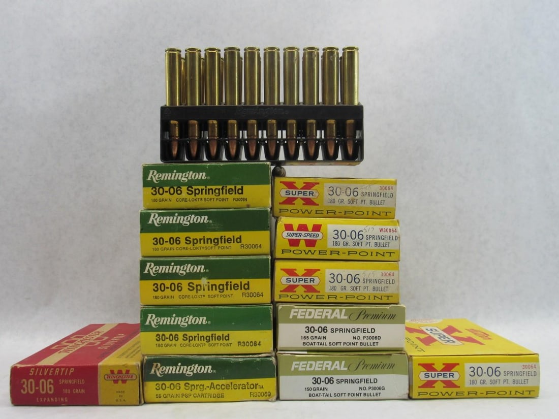 (93) .30-06 Cartridges & (100) Brass - 6