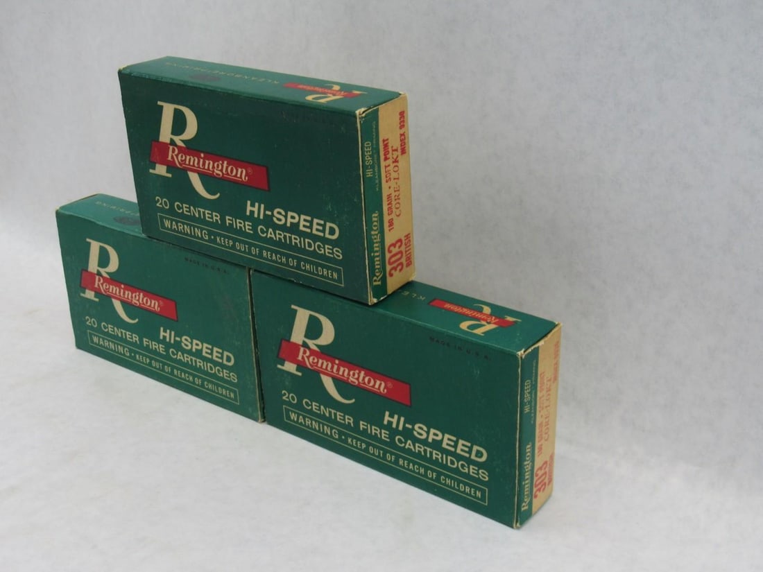(3) Vintage Remington 303 British Cartridges - 5