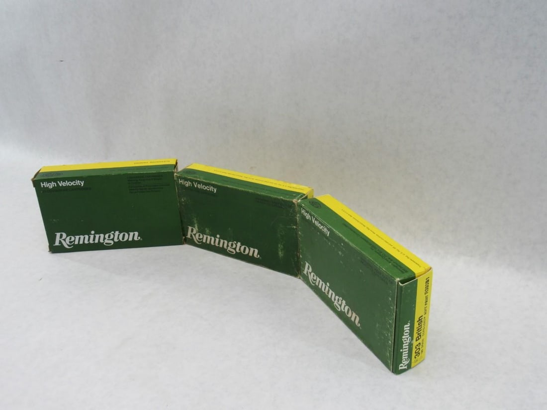 (3) Boxes Remington .303 British Cartridges - 5
