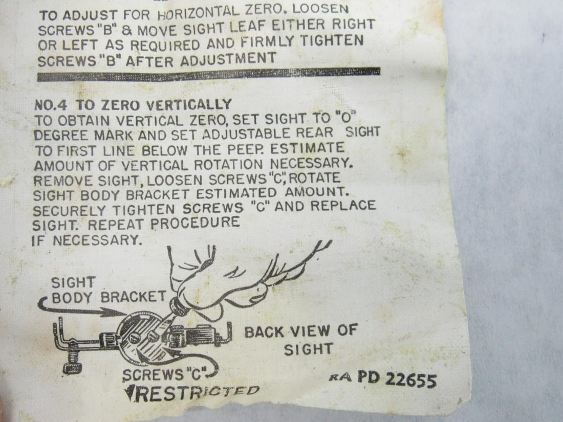 Vintage WWII U.S. Military 7160198 Carry Case w/GL Sight - 11