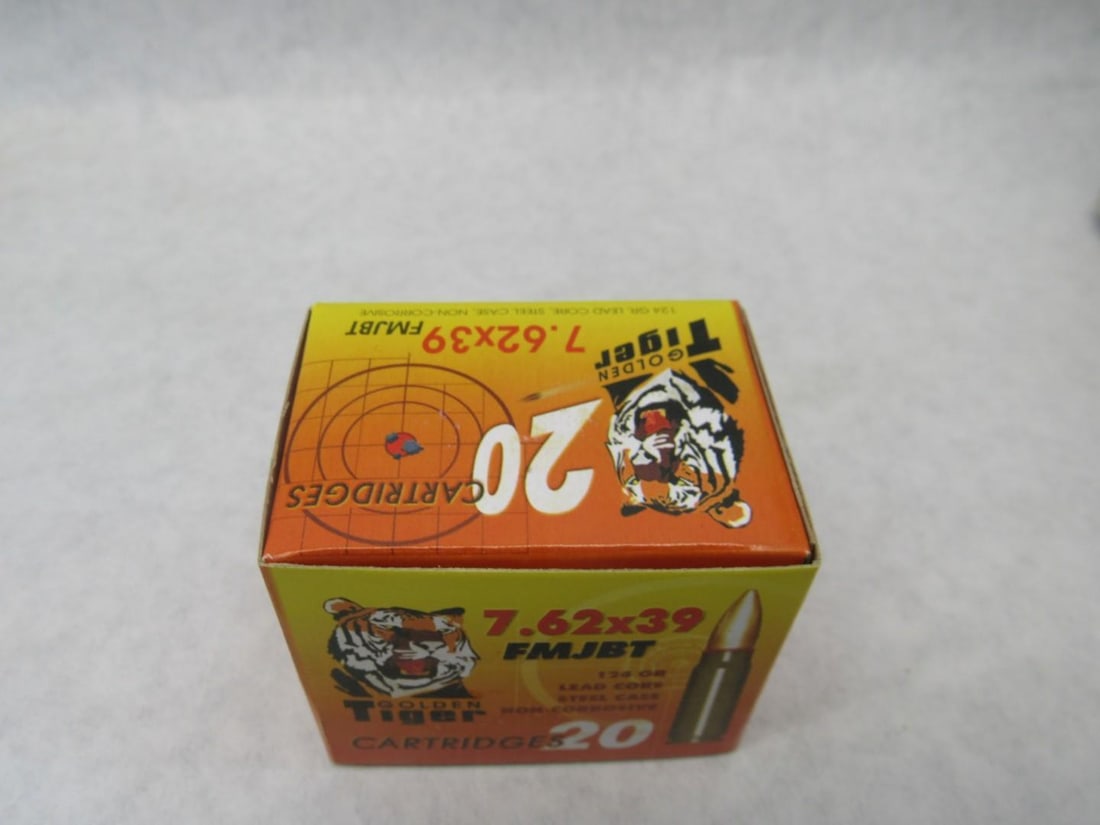 (1000+/-) 7.62x39 FMJBT Steel Case Cartridges - 3