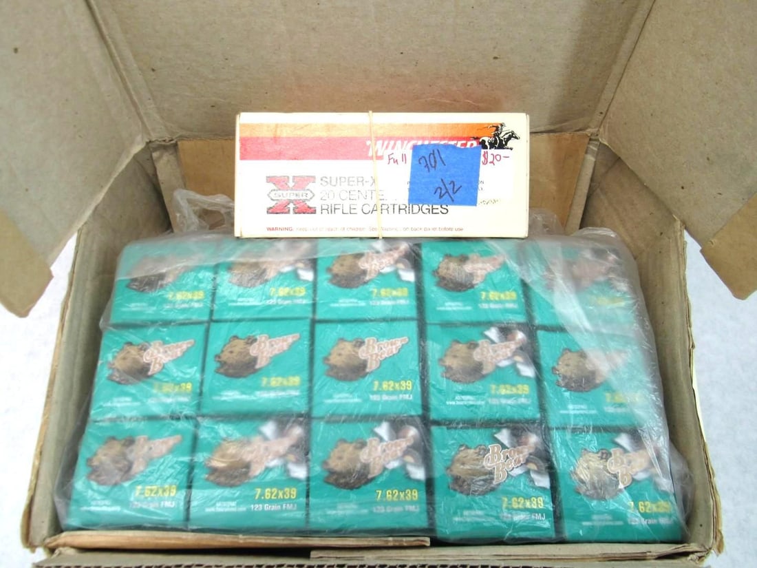 (520+/-) 7.62x39 Cartridges: (520+/-) 7.62x39 Cartridges 