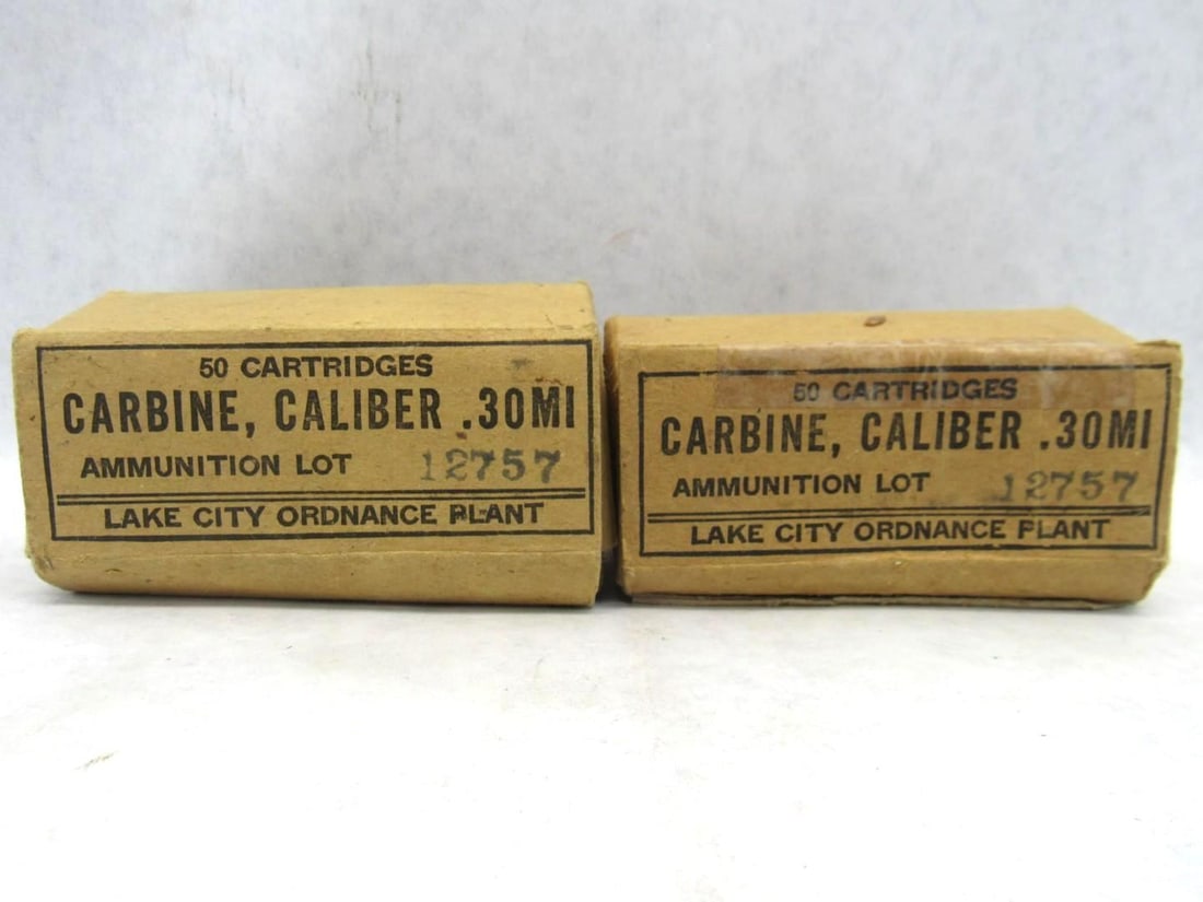 (2) Boxes .30 MI Cartridges: 100rds 
