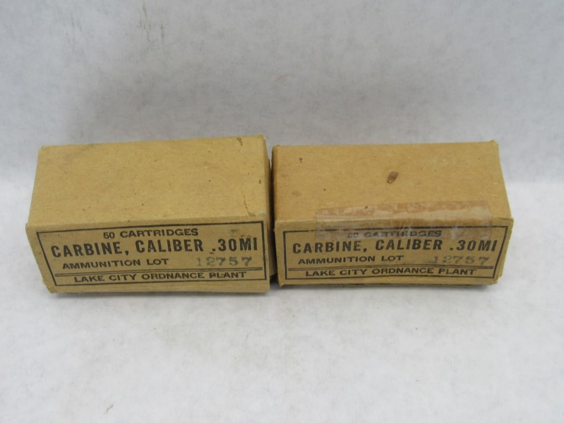 (2) Boxes .30 MI Cartridges - 2
