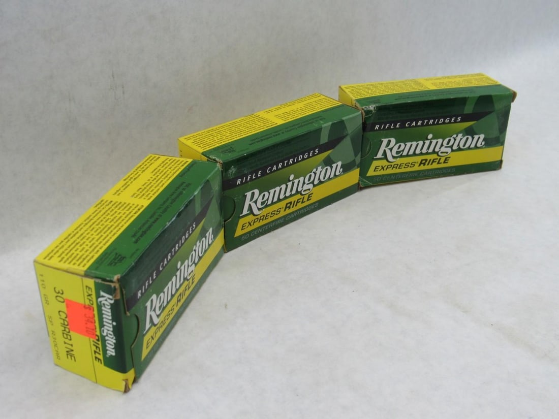 (3) Remington .30 Carbine Express Rifle Cartridges - 4