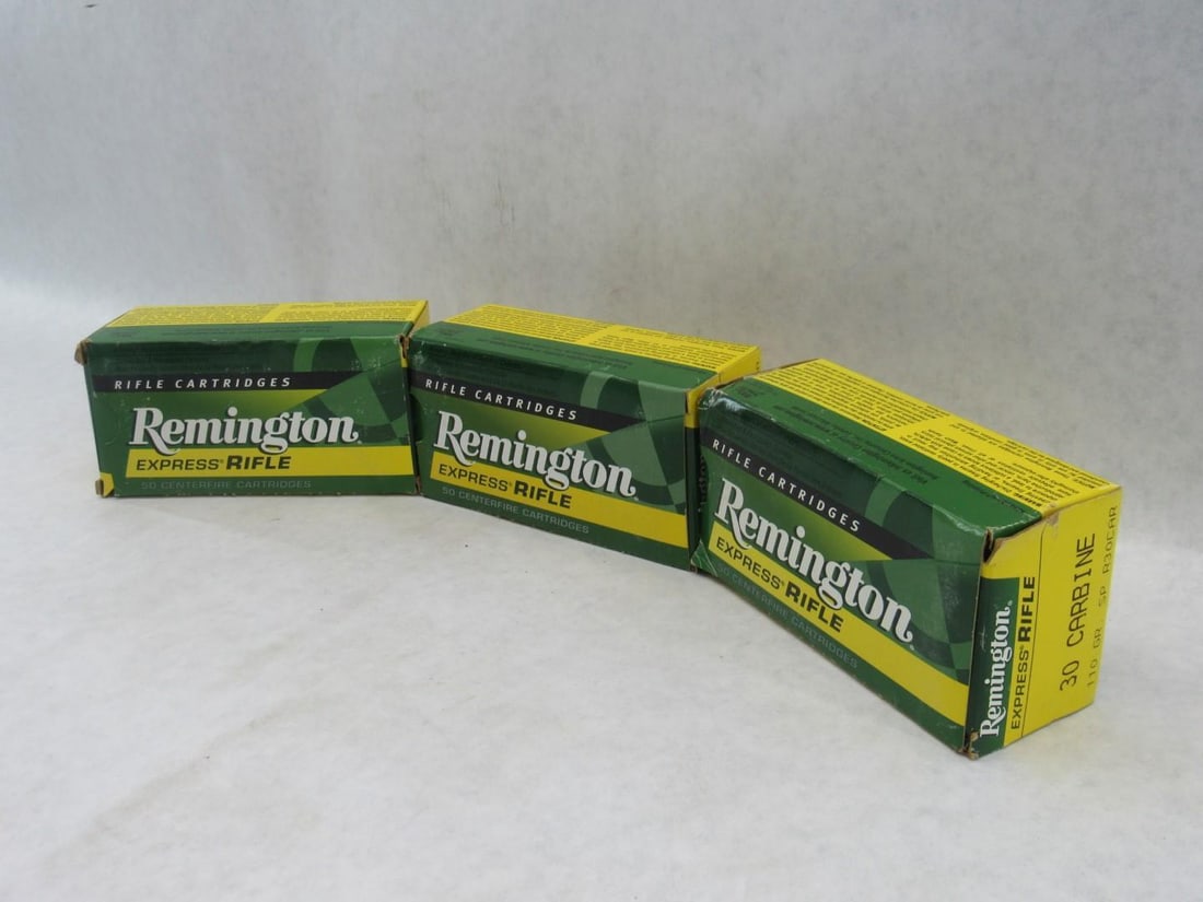 (3) Remington .30 Carbine Express Rifle Cartridges - 5