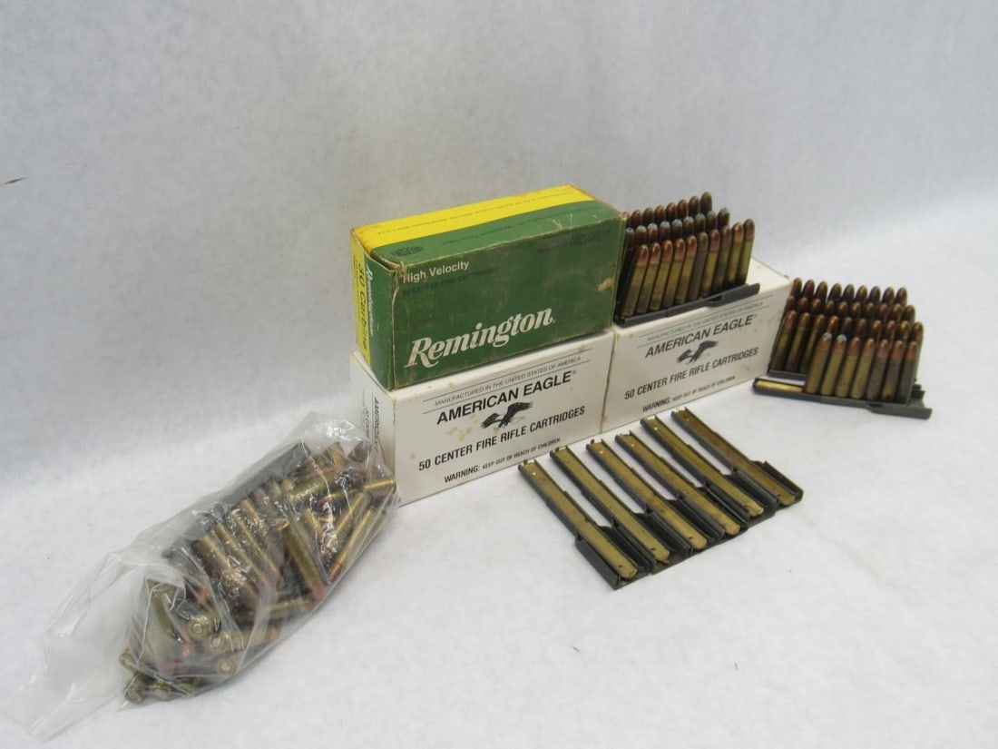 (150) .30 Carbine Cartridges w/ (100) Brass - 3