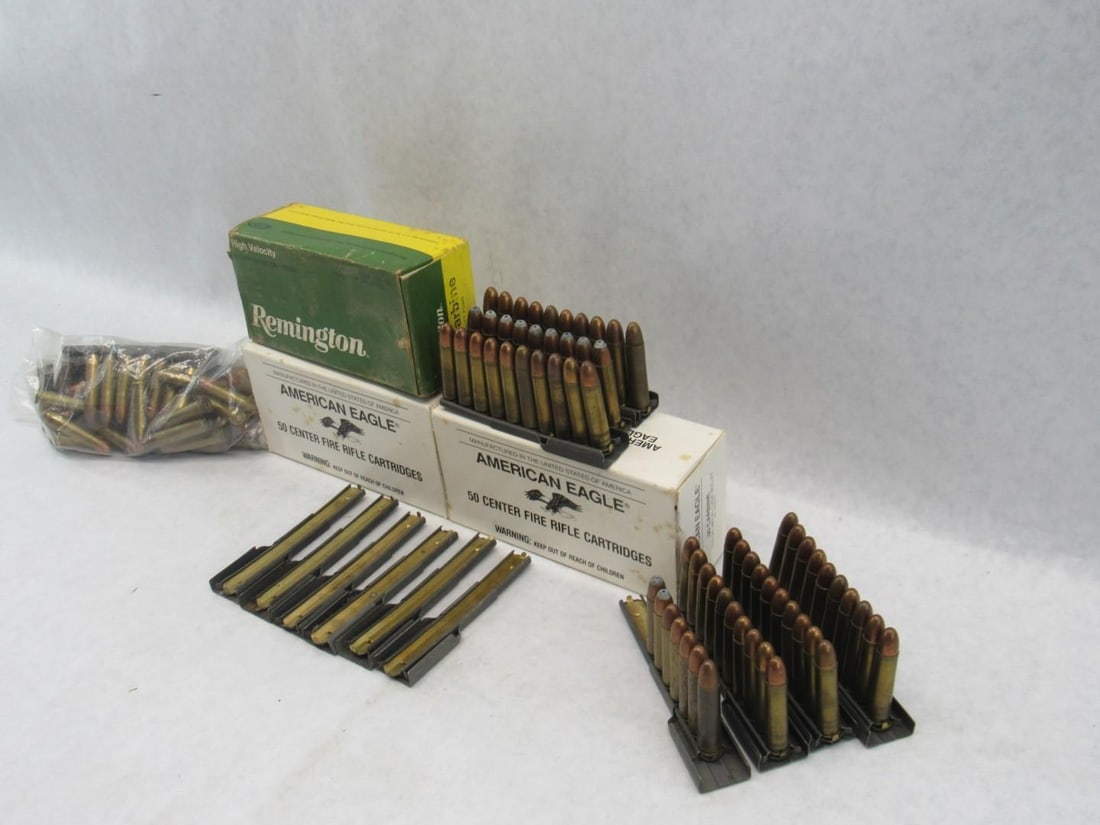 (150) .30 Carbine Cartridges w/ (100) Brass - 4
