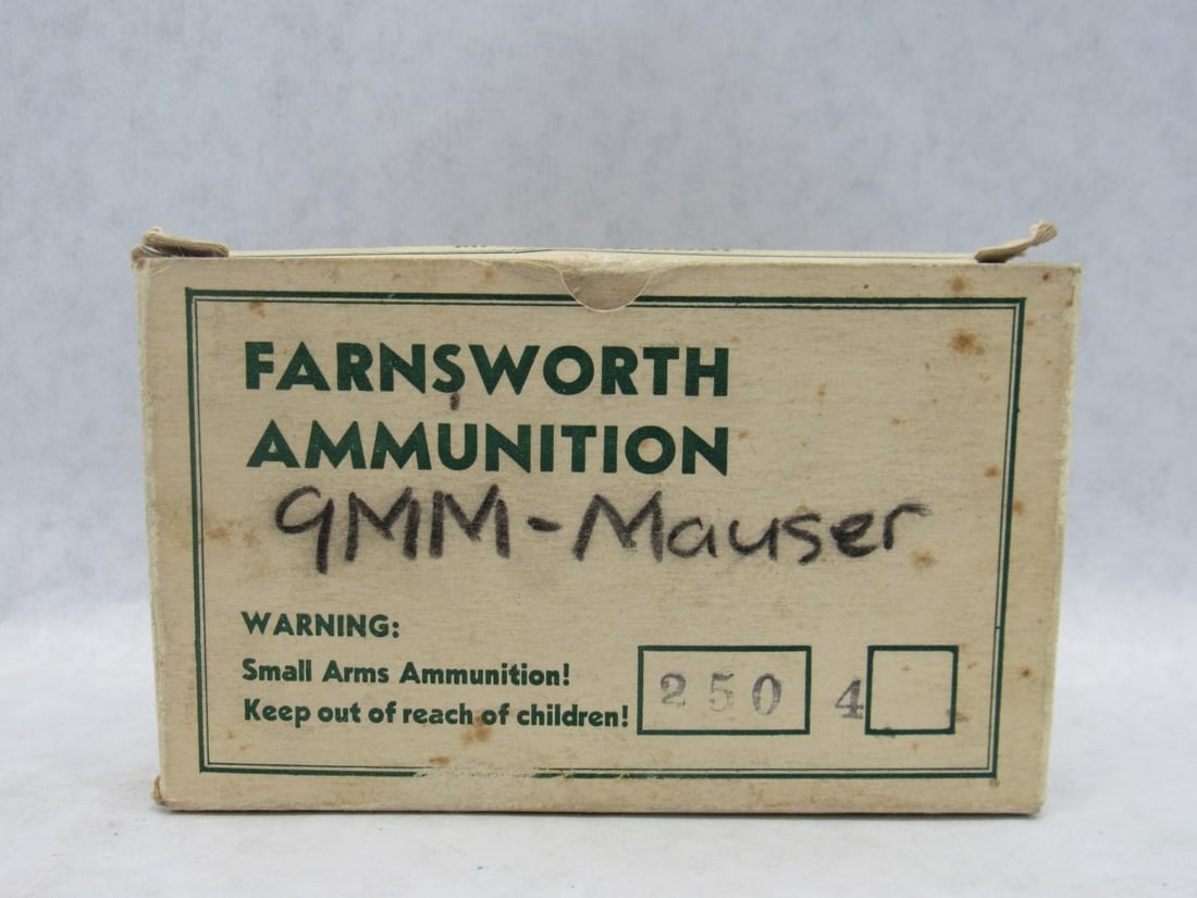 Vintage Farnsworth 9mm-Mauser Cartridges - 2