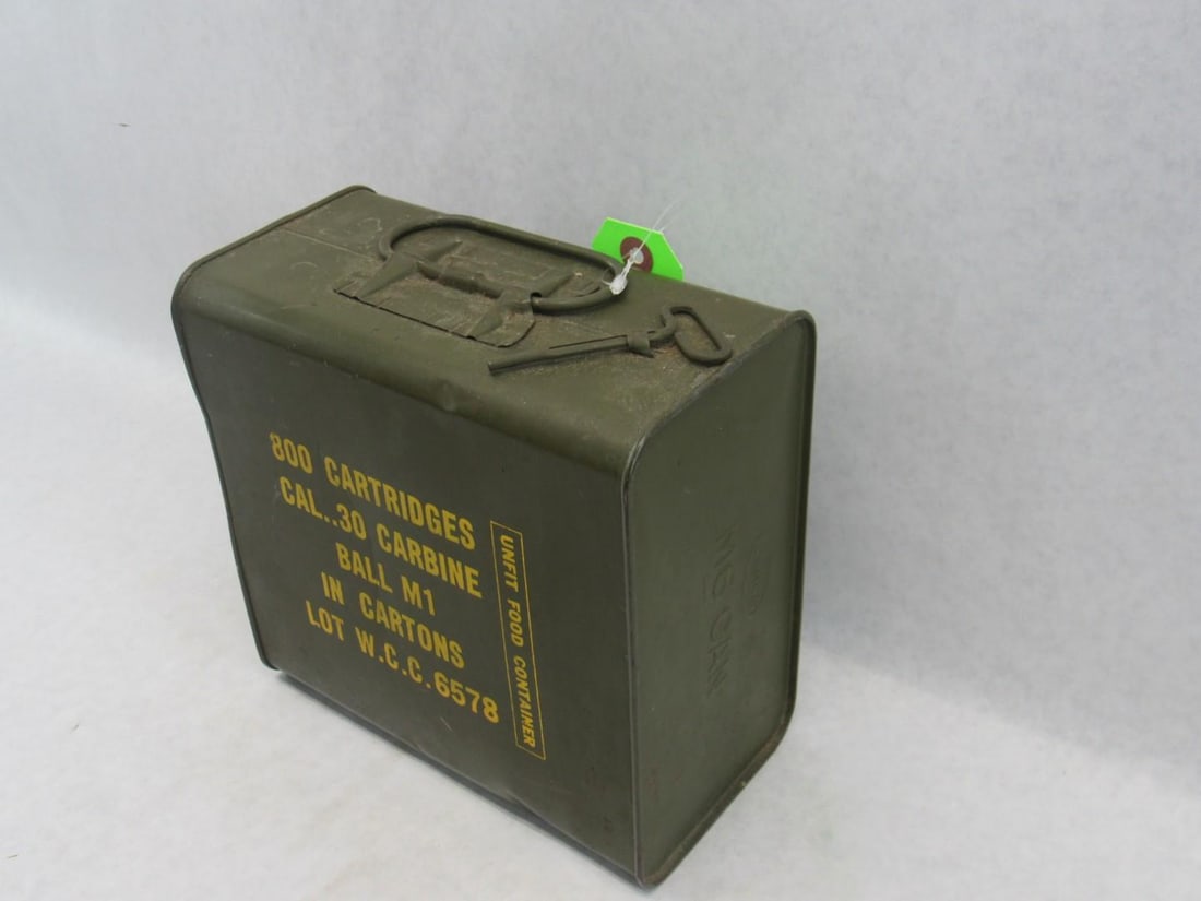 (800) .30 Carbine Cartridges in Vintage Spam Can - 7
