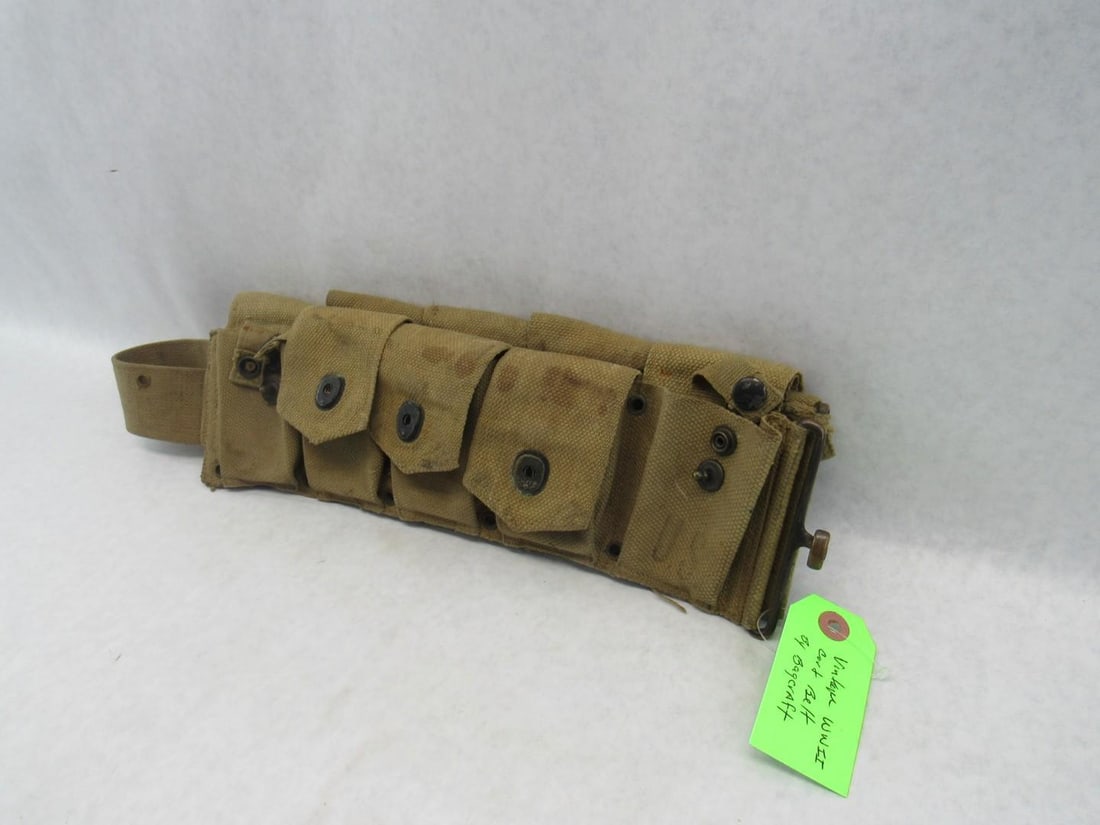 Vintage WWII Cartridge Belt by Bagcraft - 3