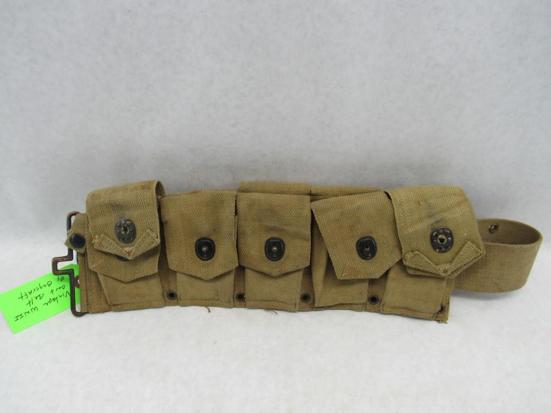Vintage WWII Cartridge Belt by Bagcraft - 4