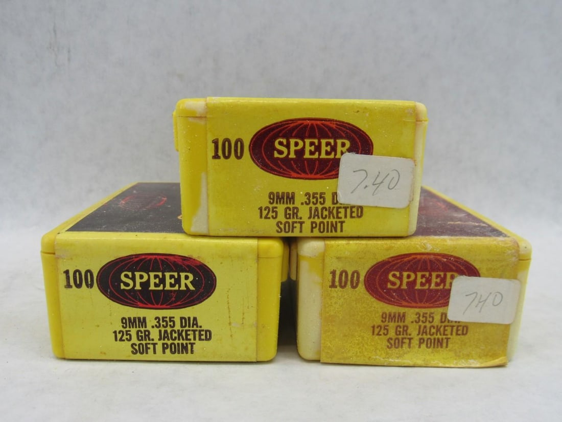 (300) Speer 9mm Bullets - 2