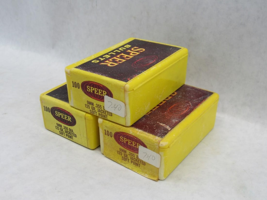 (300) Speer 9mm Bullets - 4