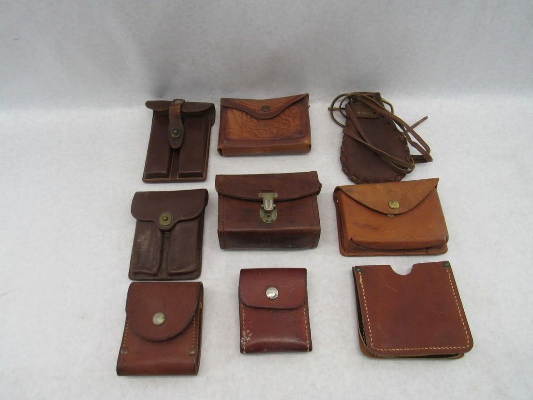 (9) Leather Pouches - 5