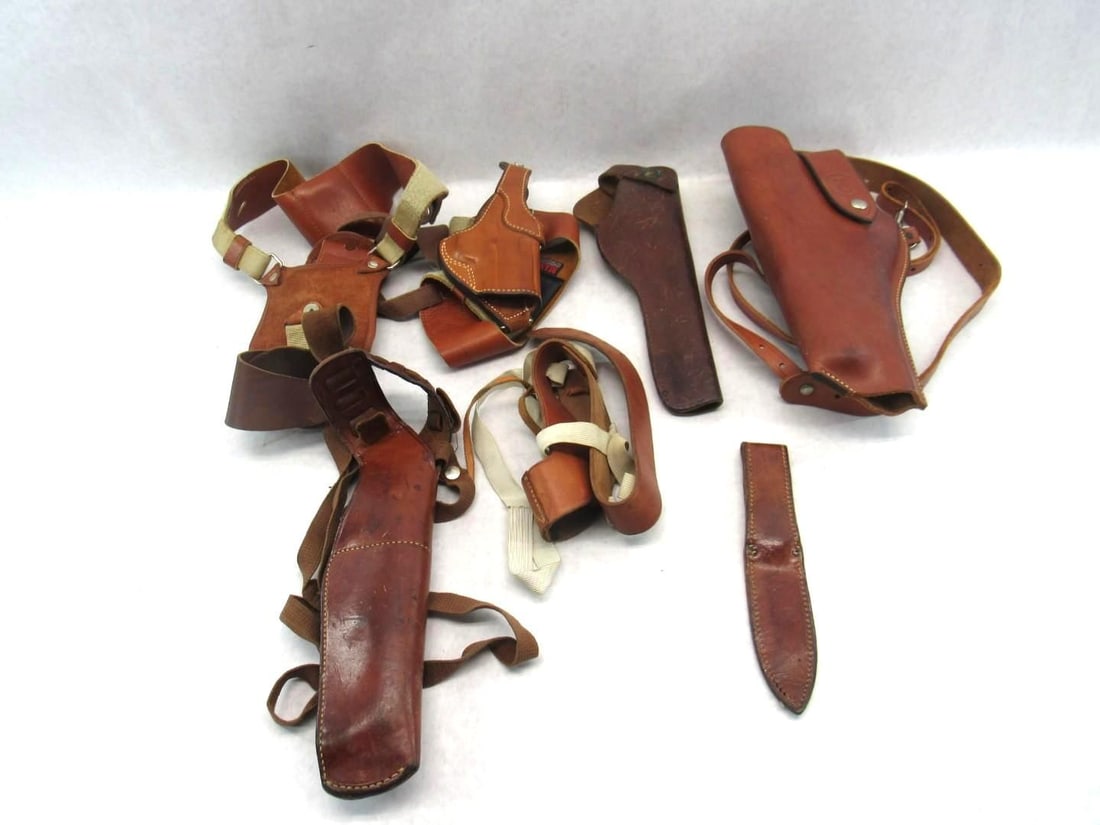 (4) Leather Holsters: TC, Bianchi & Other 