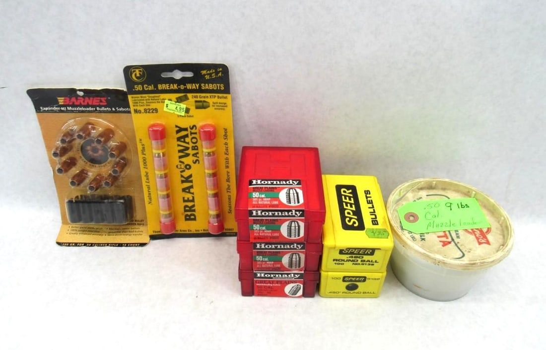 9lbs .50 Caliber Muzzleloader Bullets - 2