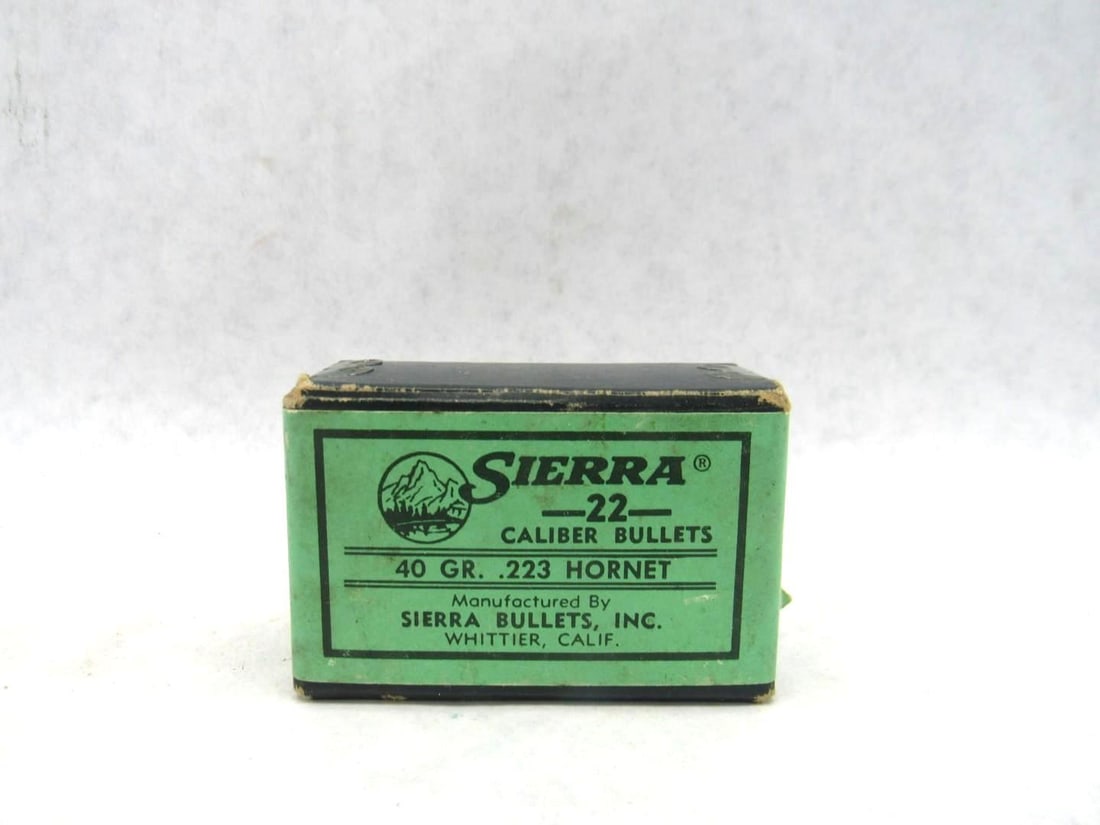 (100+/-) Sierra .22 Cal Bullets: 40gr., .223 Hornet 