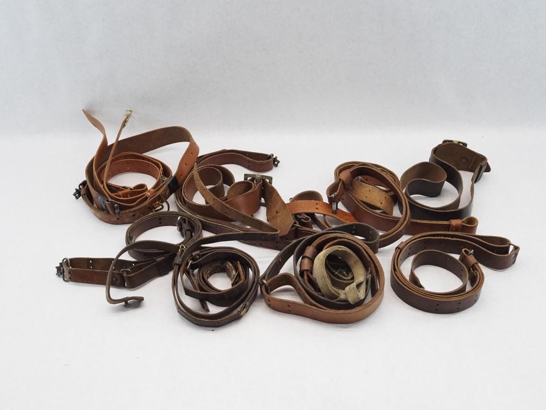 (12+) Leather Rifle Slings & Belts - 2