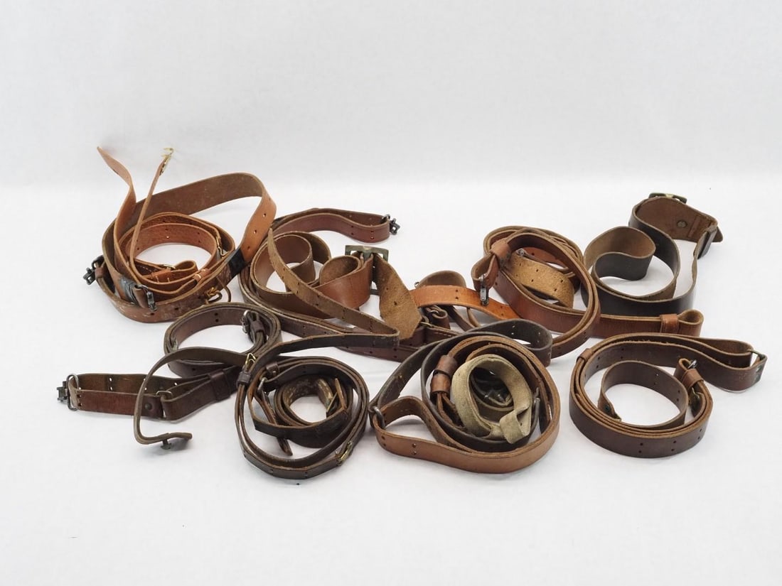 (12+) Leather Rifle Slings & Belts - 3