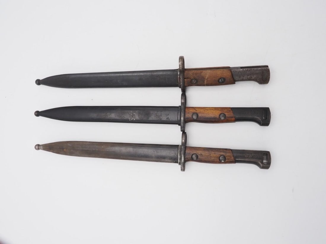(3) S.A. 30 Bayonets w/ Sheath - 3