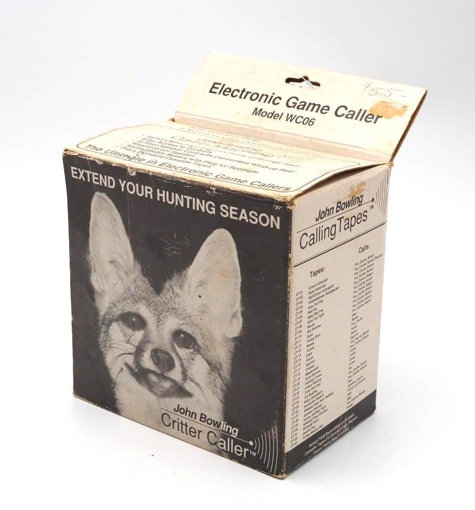 Electronic GAme Caller: Model WC06, John Bowling Critter Caller 