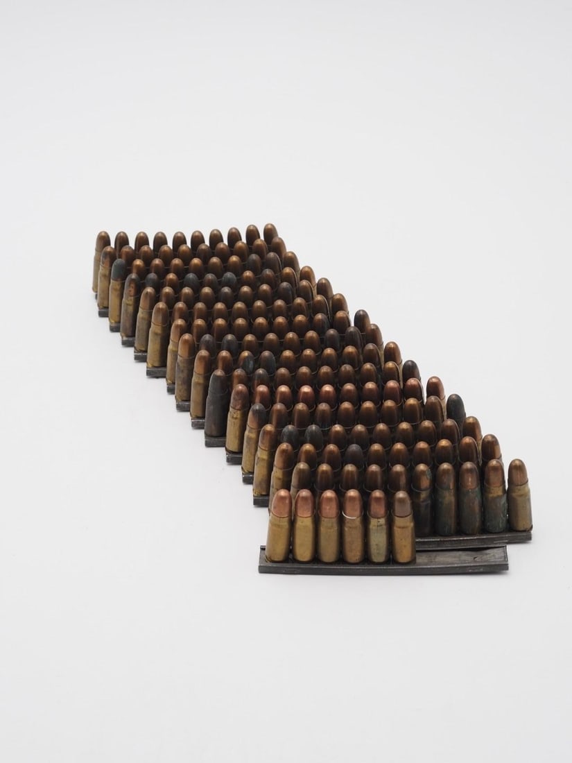 (156) .30 Mauser Cartridges on Stripper Clips - 2