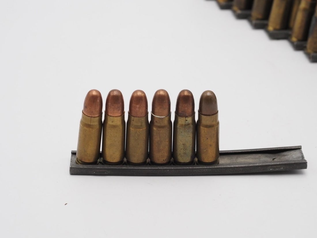 (156) .30 Mauser Cartridges on Stripper Clips - 4
