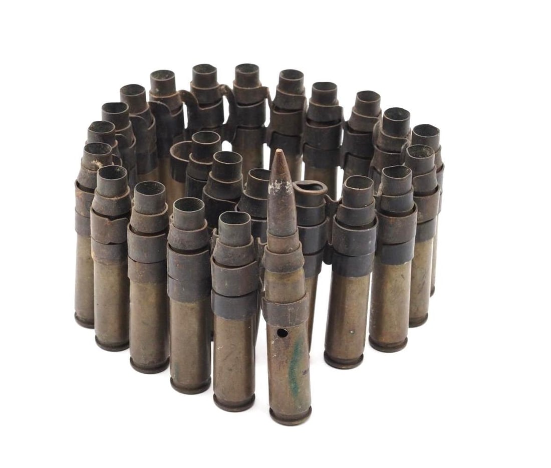 (24) 50 Cal Belted Brass: Empty Shells 