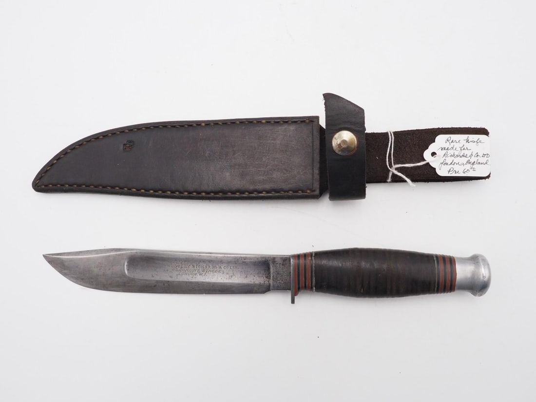 Vintage Johnson Western Works Fixed Blade Knife - 2