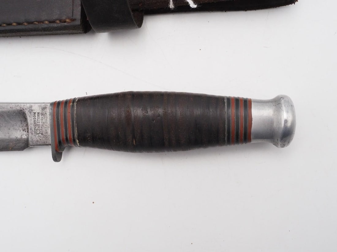 Vintage Johnson Western Works Fixed Blade Knife - 4