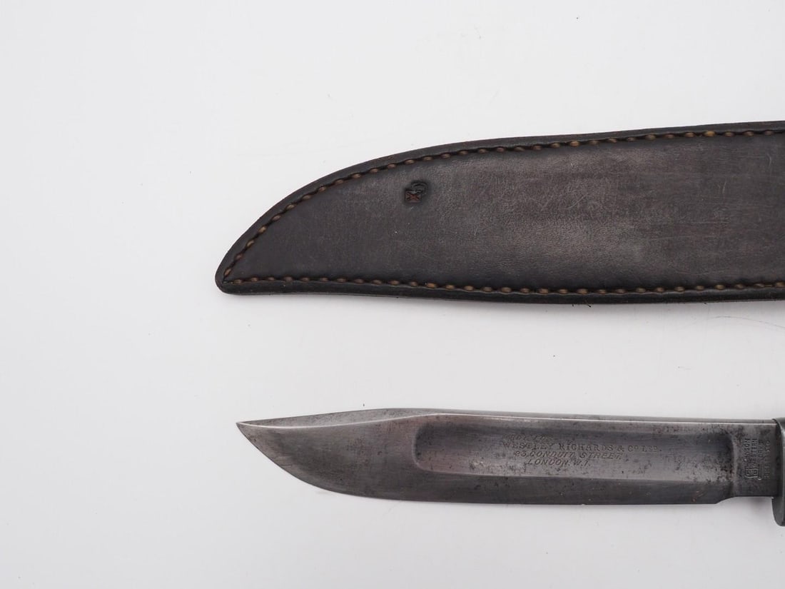 Vintage Johnson Western Works Fixed Blade Knife - 5