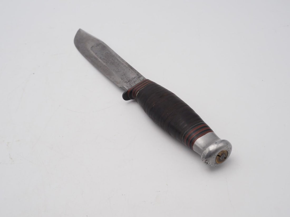 Vintage Johnson Western Works Fixed Blade Knife - 9