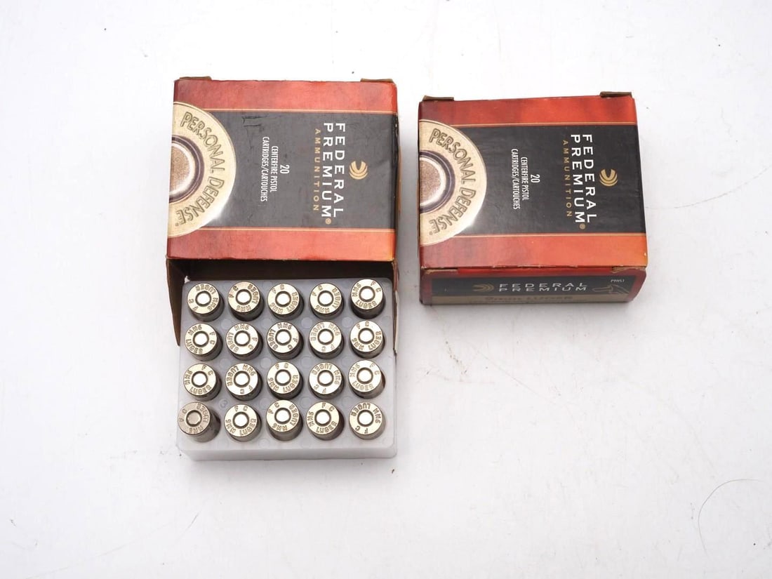 (2) Boxes of Federal 9mm Hydra-Shok Cartridges - 2