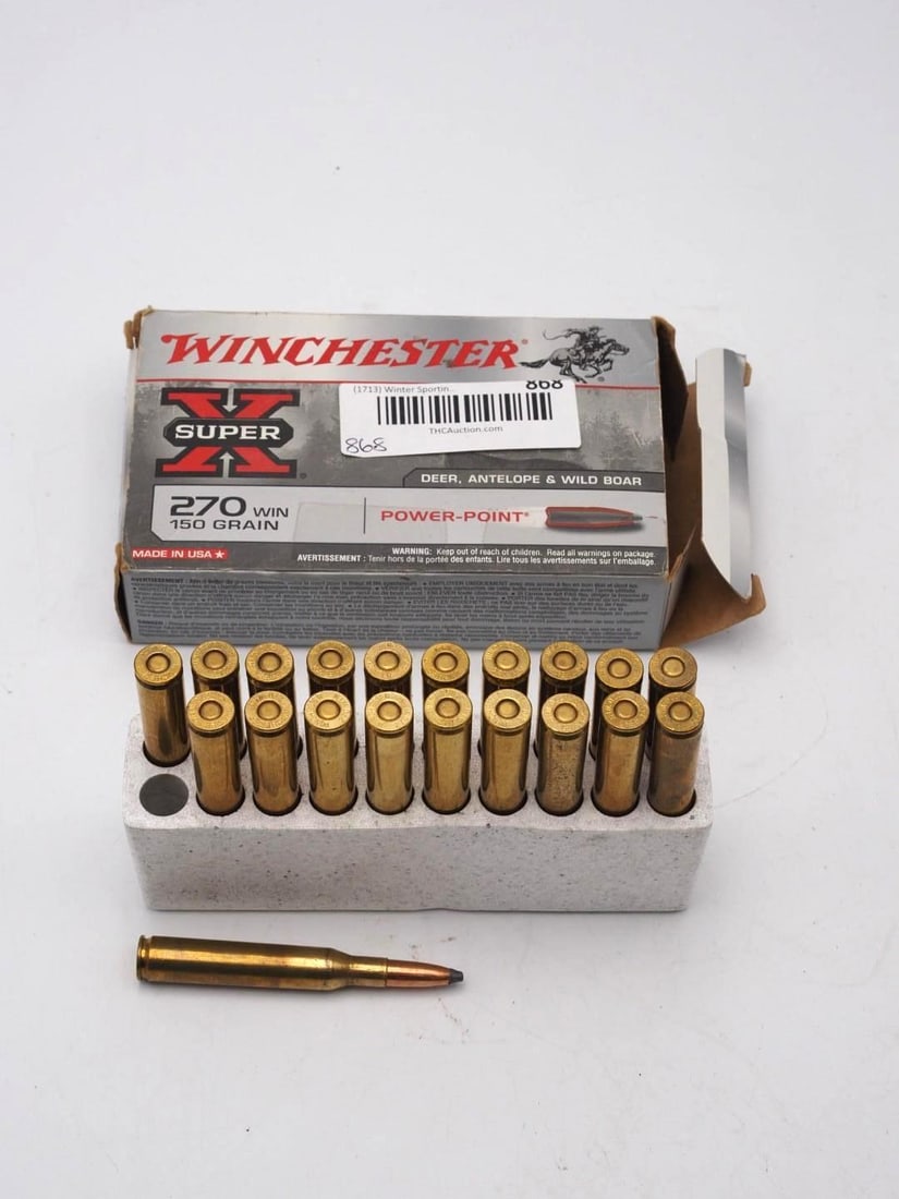 Box of Winchester .270 Cartridges - 2