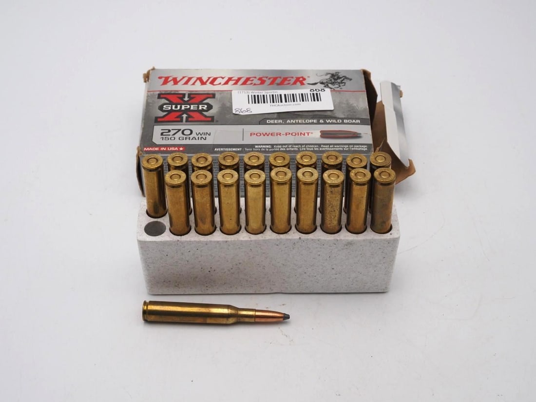Box of Winchester .270 Cartridges - 9