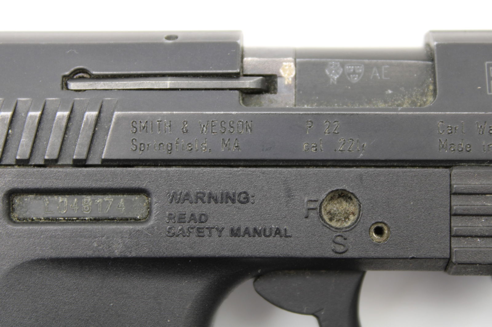 Walther Model P22 Semi Automatic Pistol - 9