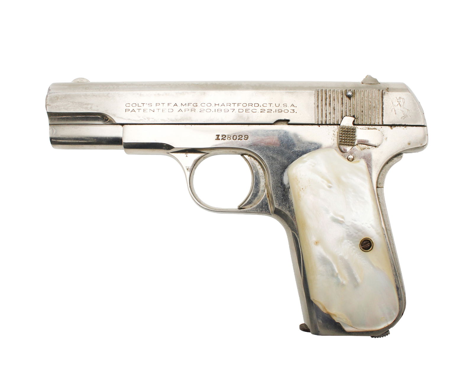 Colt Model 1908 Semi Automatic Pistol - 3