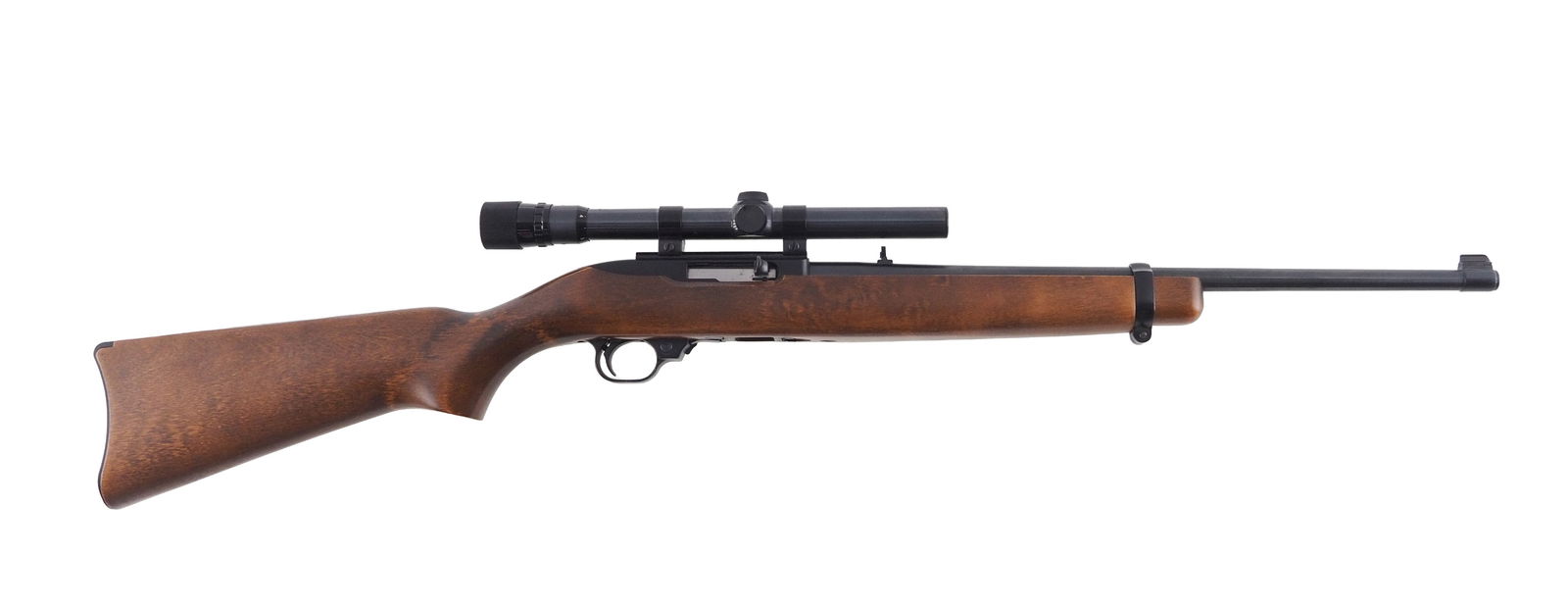 Ruger 10/22 Semi Automatic Rifle: s.n. 121-12572, 22LR, 18" barrel, with factory iron sights, a Weaver V22-A 3-6 x 15 scope and (1) magazine. Modern (25-0637) 