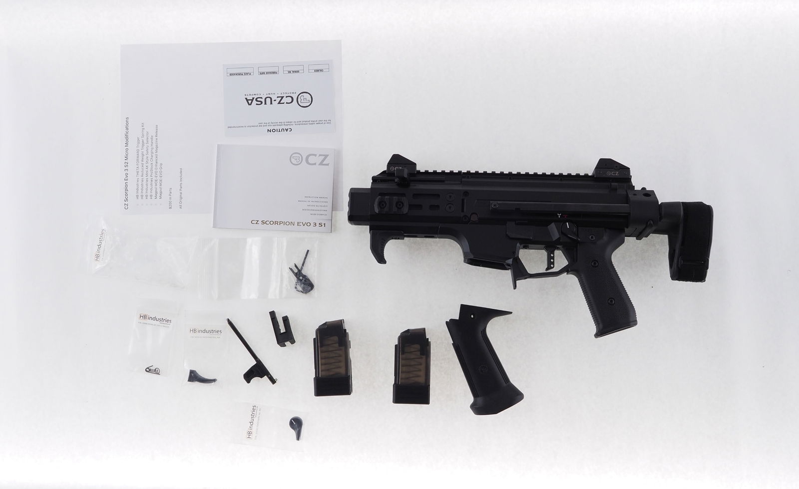 CZ Model Scorpion Evo 3 S2 Semi Automatic Pistol - 15