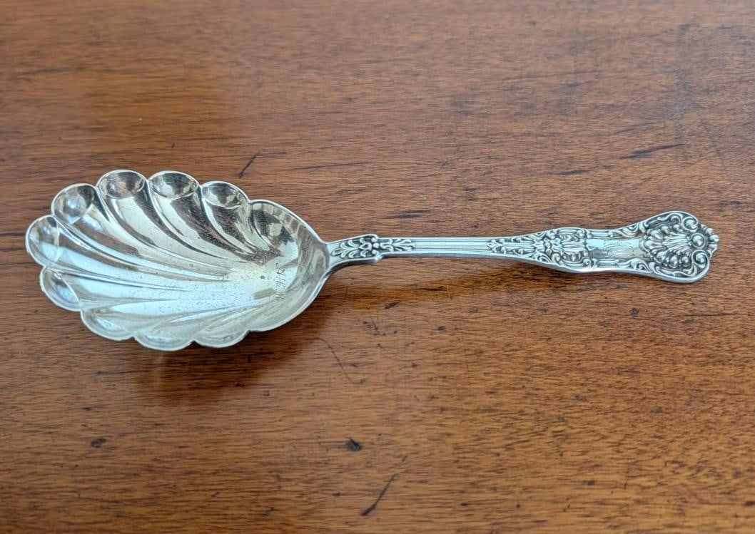 Dominick & Haff Sterling Silver Shell Form Serving Spoon - 2