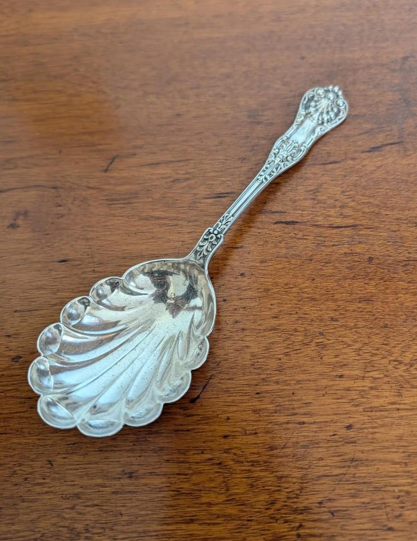 Dominick & Haff Sterling Silver Shell Form Serving Spoon - 3