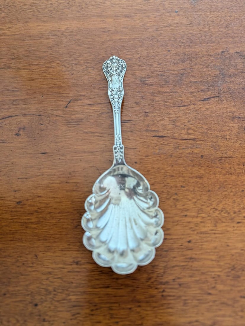 Dominick & Haff Sterling Silver Shell Form Serving Spoon - 4