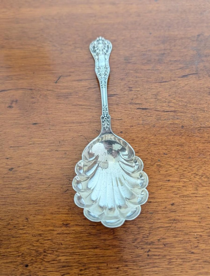 Dominick & Haff Sterling Silver Shell Form Serving Spoon - 5