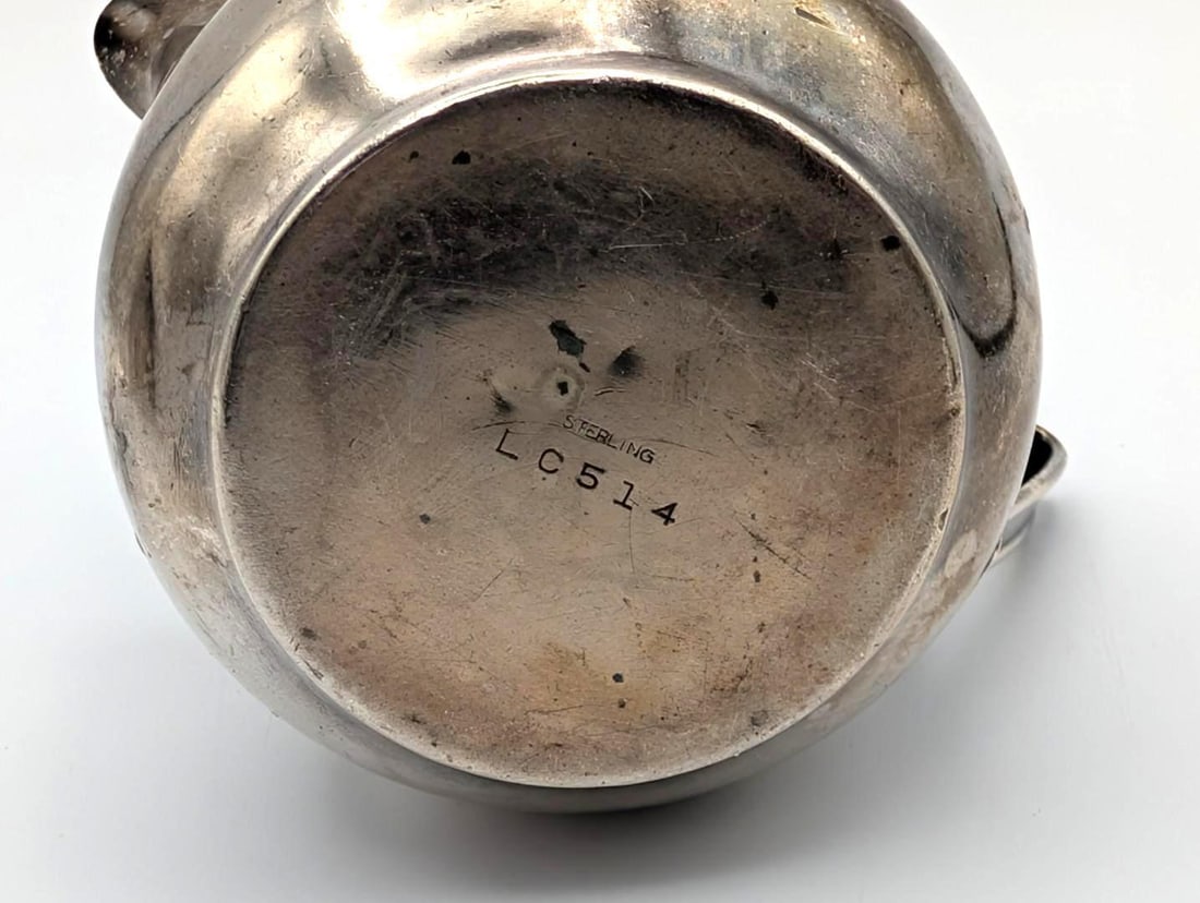 Art Deco Sterling Silver Sugar & Creamer - 5