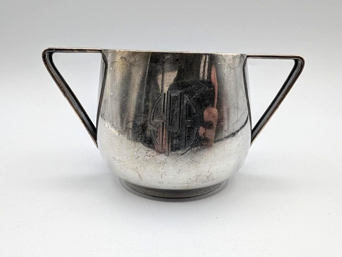 Art Deco Sterling Silver Sugar & Creamer - 7